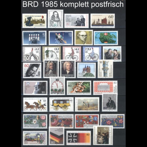 Bund Jahrgang 1985 postfrisch komplett