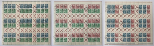 DDR, MiNr. 577-580 MHB 4-6 Markenheftchenbogen kompletter Bogen gestempelt
