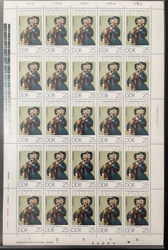 DDR, MiNr. 1979 DV DWD II Zähnung L Bogen FNr. II postfrisch Druckvermerk