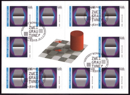 Bund MH 119 gestempelt ESST - Mi-Nr. 3540 - Optische Täuschungen Grautöne