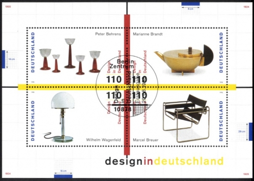 Bund, Block 45 gestempelt ESST BERLIN - Design in Deutschland
