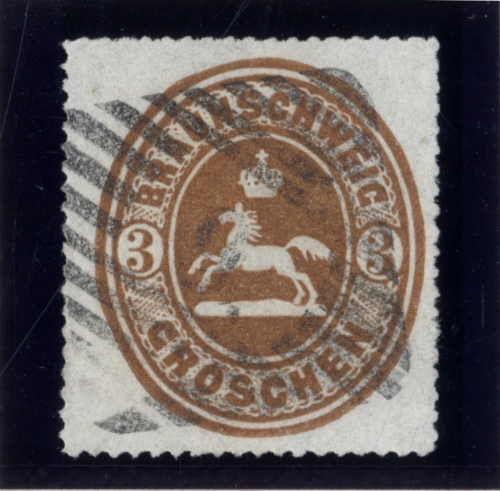 Altdeutschland Braunschweig MiNr. 20 gestempelt - Luxusstück!