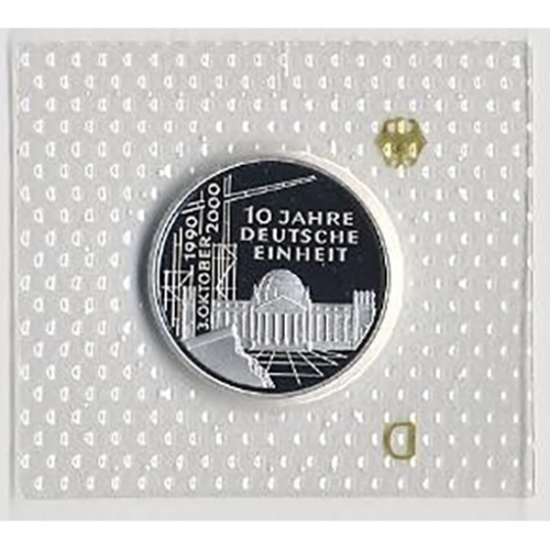 10 DM - 10 Jahre Deutsche Einheit - 2000 PP - Prägestätte D