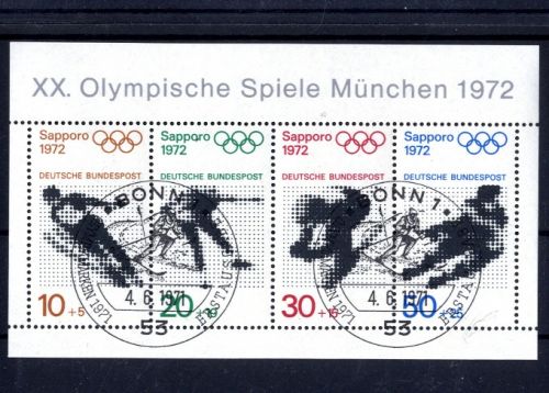 Bund Block 6 gestempelt SST BONN - Olympia 1972 München