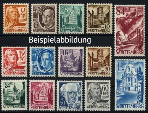 Französische Zone, Württemberg Michel Nr. 14-27 postfrisch
