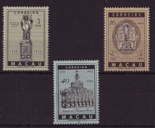 Macau Michel Nr. 388-390 postfrisch - Todestag des hl. Franz Xaver