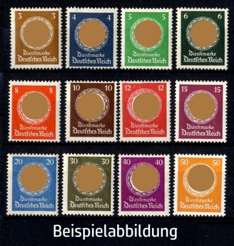 Deutsches Reich Dienst MiNr. D132-143 postfrisch - HK im Eichenkranz (I)