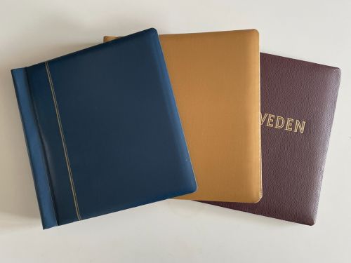 Schaubek Klemmbinder Leder & Leinen - rot / blau / beige / schwarz => Aussuchen!