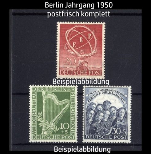 Berlin, Jahrgang 1950 postfrisch komplett Michel Nr. 71, 72-73