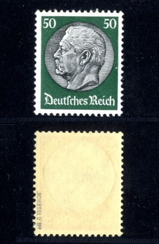 Deutsches Reich, Nr. 492 / 50 Pf. Hindenburg postfrisch, geprüft Schlegel BPP