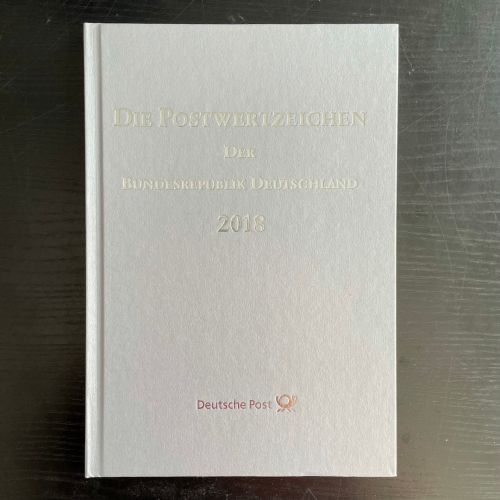 BRD Bund Jahrbuch 2018 - Silberling gestempelt EVST - original Ministerbuch