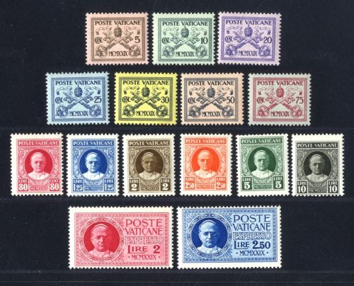 Vatikan 1929 MiNr. 1-15 postfrisch - Papst Pius XI.