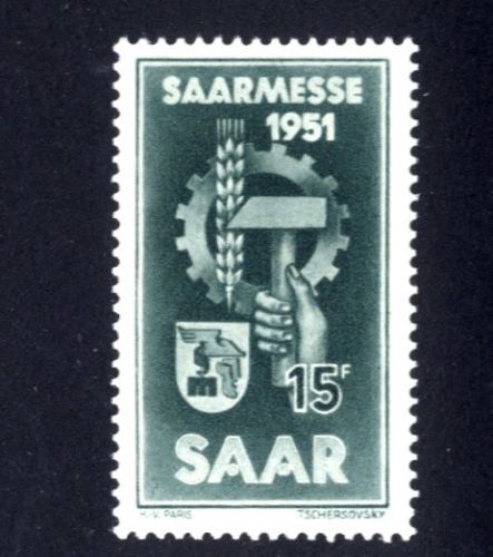 Saarland, Michel Nr. 306 postfrisch - Saarmesse 1951