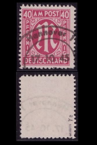 Bizone / AM-Post 30 a Az gestempelt - echt geprüft Wehner BPP => Aussuchen!