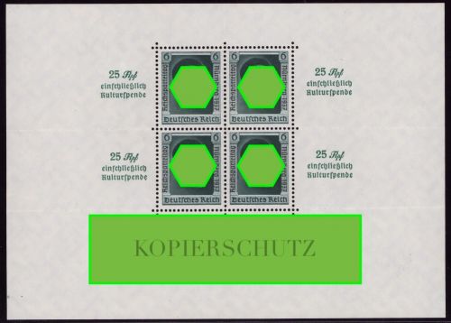 Deutsches Reich, Block 11 ungebraucht mit Falz - Reichsparteitag Nürnberg 1937