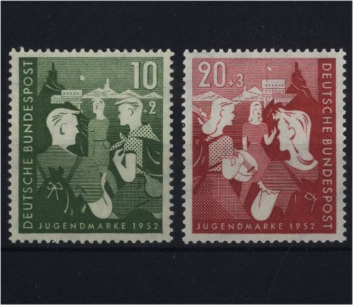 Bund, Michel Nr. 153-154 postfrisch - Jugendmarken 1952