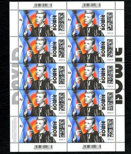 DAVID BOWIE 75. Geburtstag - Briefmarke - Zehnerbogen postfrisch