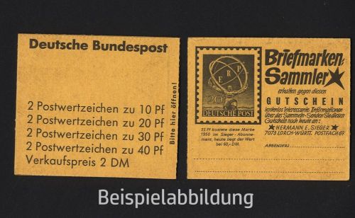 Bund, Markenheftchen MH 18 a postfrisch - Unfallverhütung 1972