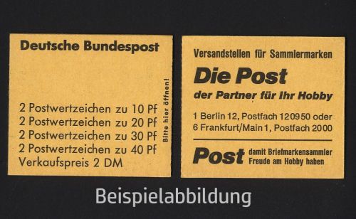 Bund, Markenheftchen MH 18 b postfrisch - Unfallverhütung 1972