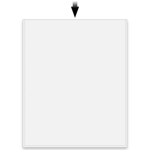 50 Klarsichthüllen 168 x 108 mm Schmalseite offen (für FDC)
