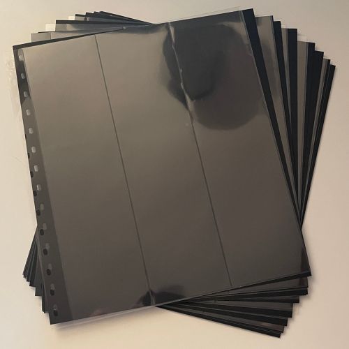 5 x SAFE Garant Einsteckblätter Spezialblätter volltransparent 7243 | 3 Streifen