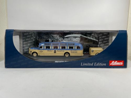 Schuco Edition 1:43 - Mercedes Benz O 6600, Omnibus mit Anhänger HOHNER - OVP