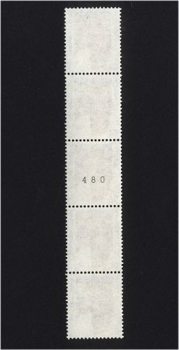 Bund Nr. 1469 R I postfrisch Rollenmarke - 5er-Streifen gerade Nummer 480