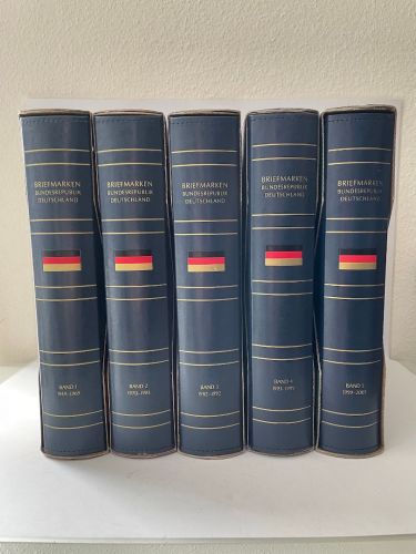 BUND 1949-2005 in 5 Vordruckalben postfrisch & gestempelte Sammlung