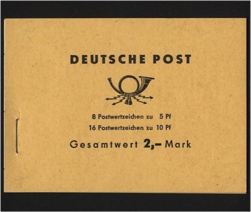 DDR, Markenheftchen MH 4 c 1 a postfrisch - Ulbricht