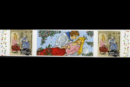 Bund Herzstück aus MH 98 - MiNr. 3136 Zwischenstegpaar - Dornröschen