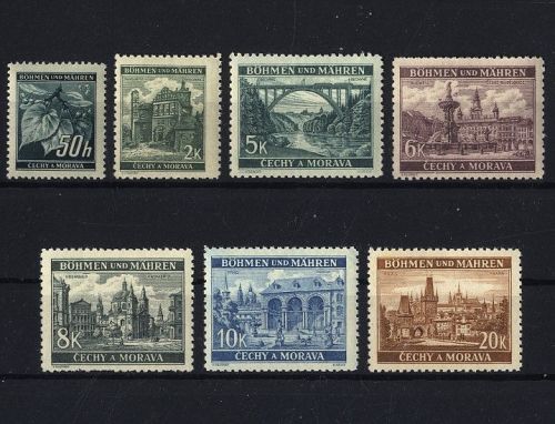 Böhmen und Mähren, Michel Nr. 55-61 postfrisch