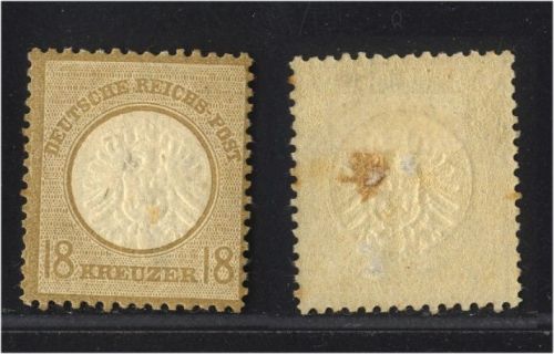 Deutsches Reich Brustschild Nr. 28 ungebraucht, 18 Kr. großer Schild