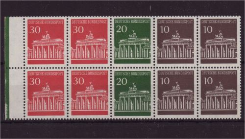 Bund, Heftchenblatt 17 RLV III postfrisch - Brandenburger Tor