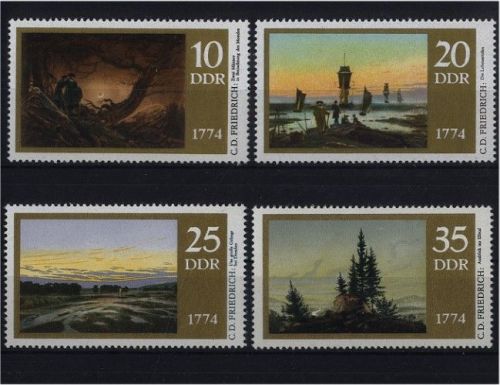 DDR, MiNr. 1958-1961 postfrisch - Caspar David Friedrich