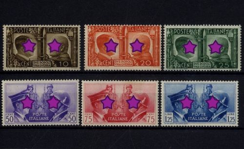 Italien MiNr. 623-628 postfrisch - Waffenbruderschaft Hitler - Mussolini