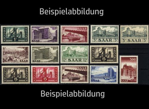 Saarland, Michel Nr. 319-337 postfrisch - Freimarkenserie - MNH