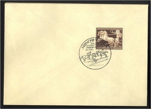 Deutsches Reich, Michel Nr. 747 gestempelt SST München Braunes Band 21.7.1940