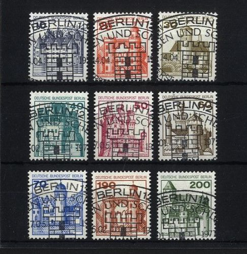 Berlin, Michel Nr. 532-540 gestempelt - ESST zentrische Vollstempel Berlin