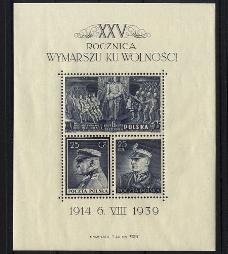 POLEN POLSKA Block 8 postfrisch - Polnischen Legion