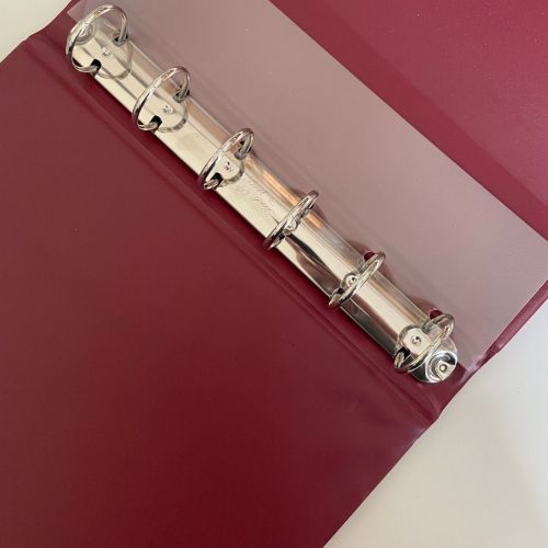 3 x BOREK Ringbinder für Numisbriefe - Rot - gebraucht
