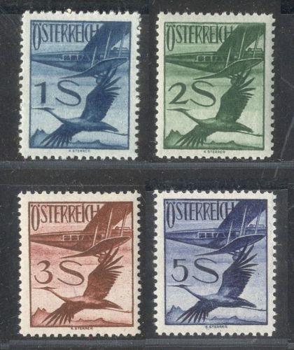 Österreich 1925 - Nr. 483-487 Höchstwerte postfrisch - Flugpost => Aussuchen!