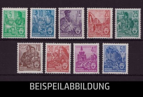 DDR 1957 - MiNr. 577-585 A postfrisch - Freimarken Fünfjahrplan