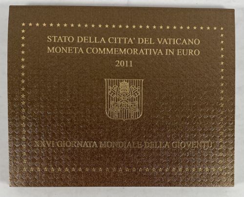 Vatikan 2 Euro 2011 Gedenkmünze im Folder - Weltjugendtag Madrid