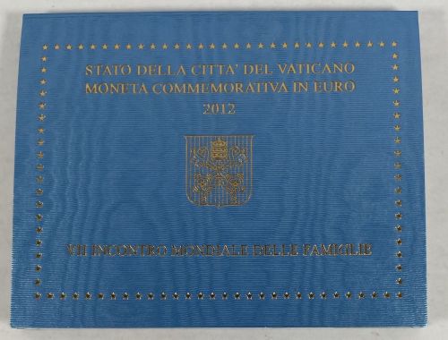 Vatikan 2 Euro 2012 Gedenkmünze im Folder - Weltfamilientreffen Benedikt XVI.
