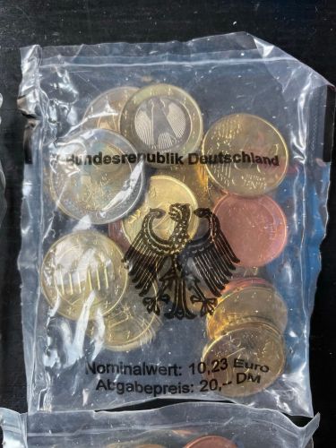 Offizielles Euro Starterkit BRD 2002 original Prägestätten D - München
