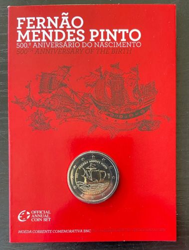 Portugal 2 Euro 2011 - Coincard - Fernão Mendes Pinto - OVP