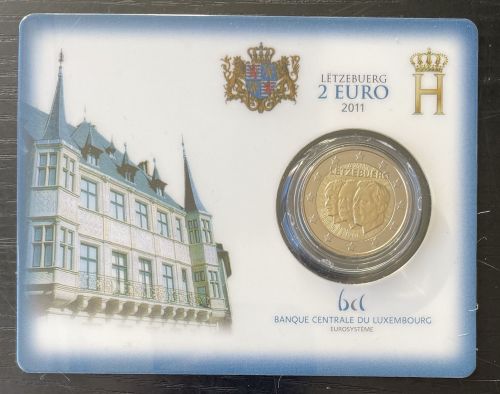 Luxemburg 2 Euro 2011 - Coincard - Henri, Jean & Charlotte - Blister OVP