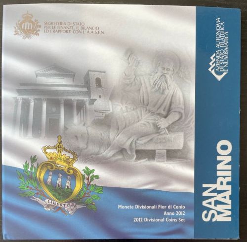 SAN MARINO Euro KMS 2012 - Fior di Conio - nur 40.000 St. - Original OVP