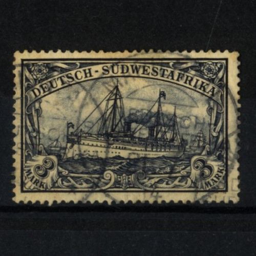 Deutsch-Südwestafrika MiNr. 22 gestempelt - 3 Mark Kaiseryacht