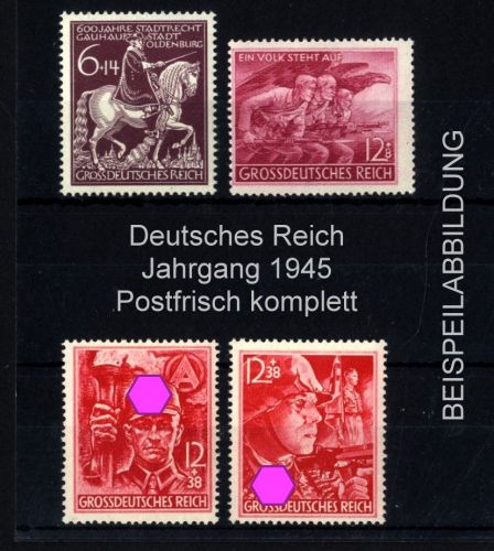 Deutsches Reich Jahrgang 1945 postfrisch komplett